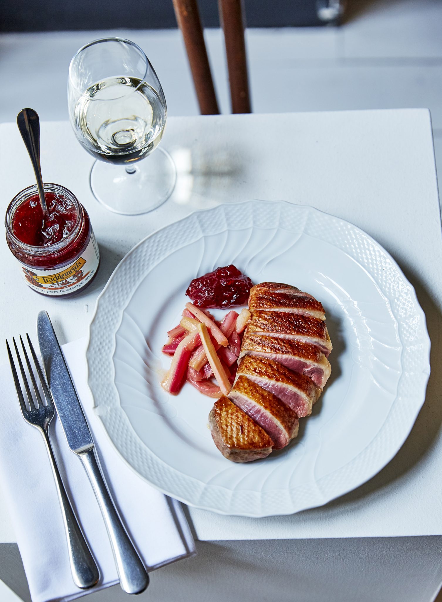 A Mark Hix Recipe: Duck Breasts with Sweet & Sour Rhubarb - Tracklements