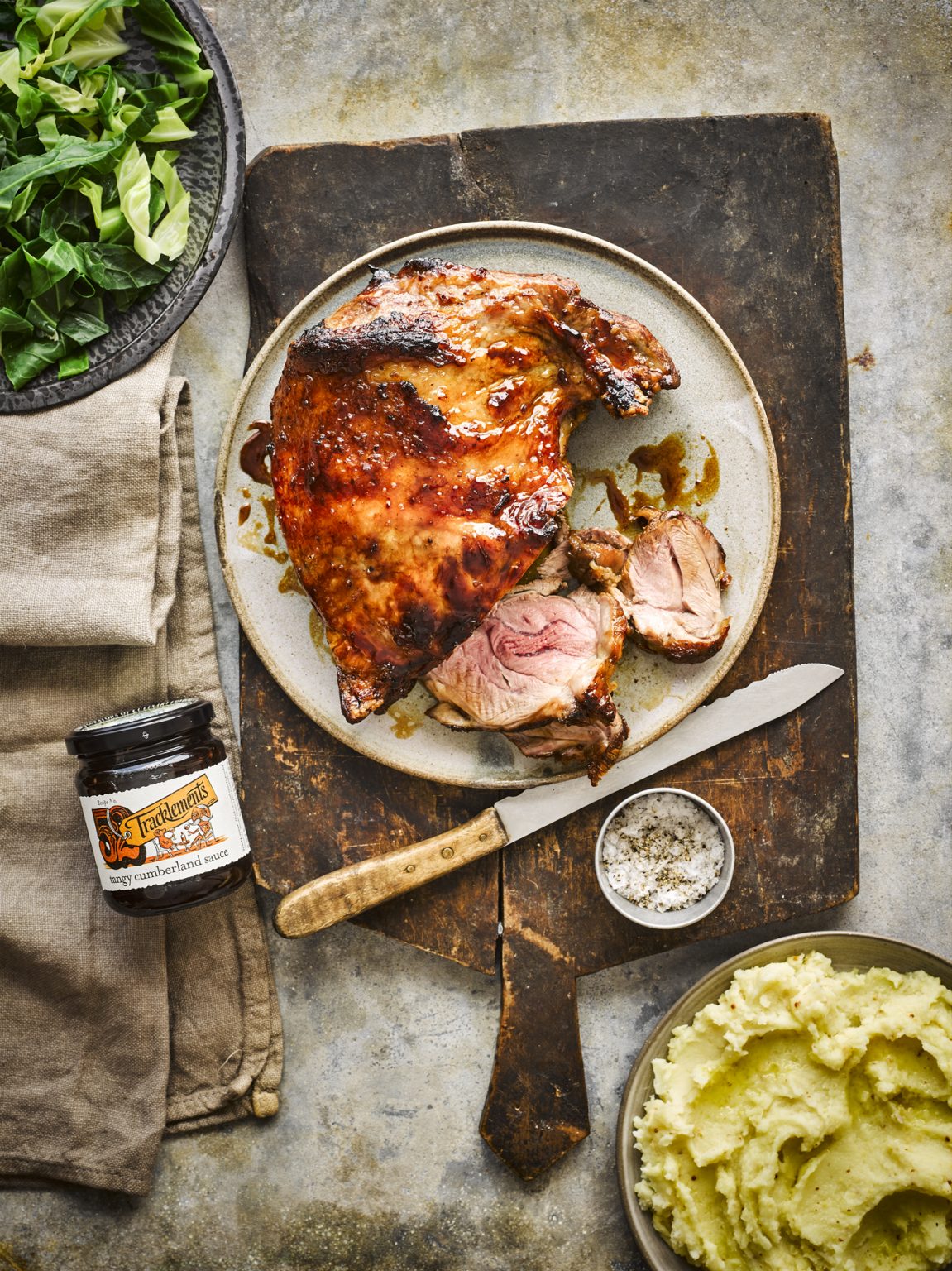 Butterflied Leg of Lamb with Tangy Cumberland Sauce - Tracklements